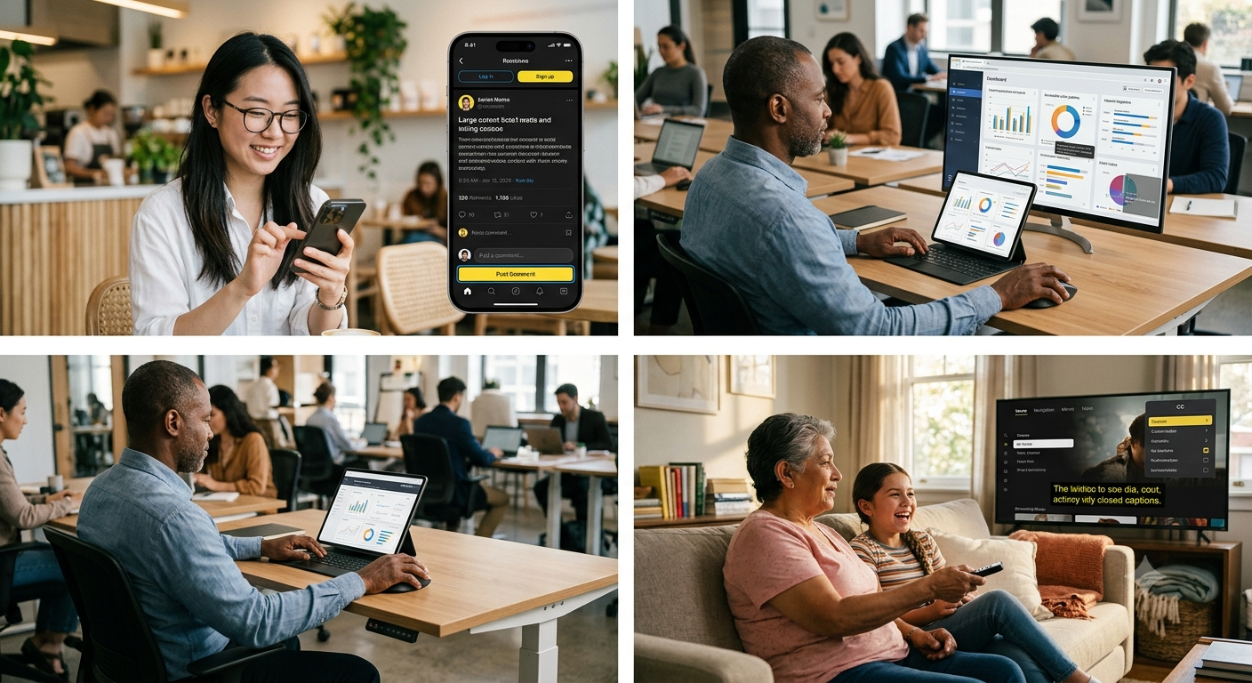 Accessibility-focused UI/UX design creating inclusive digital experiences for users of all abilities in 2026.