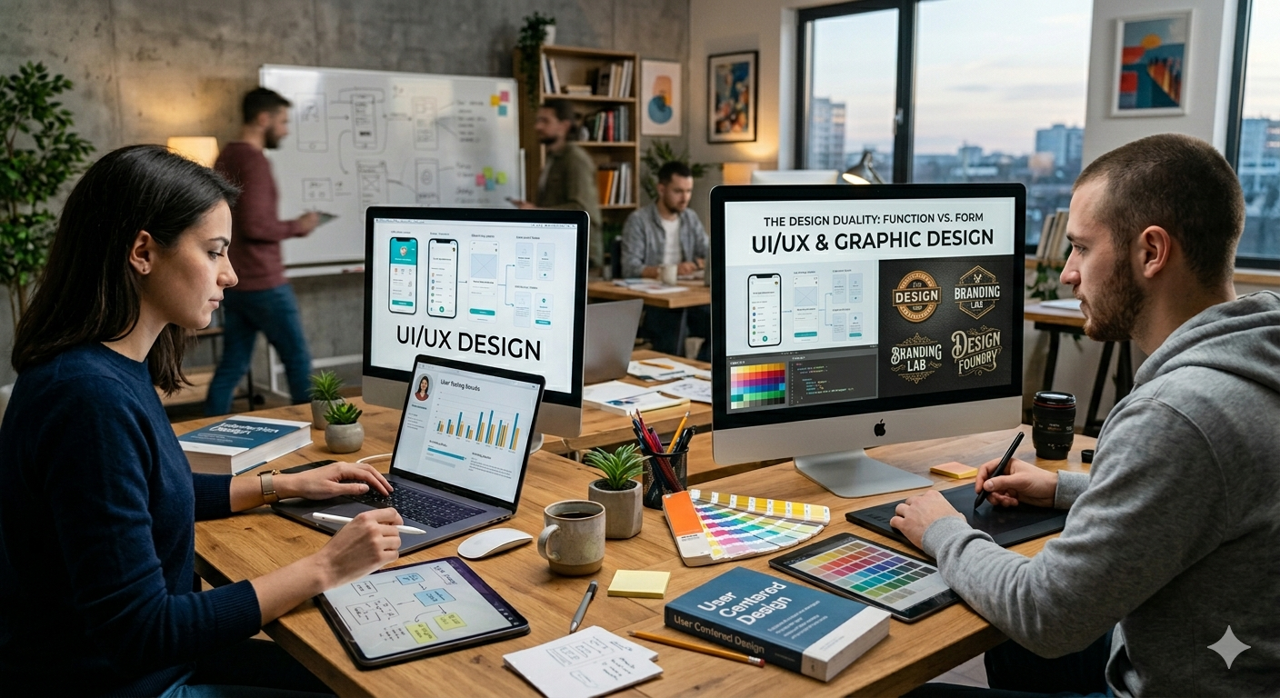 UI/UX Design vs Graphic Design
