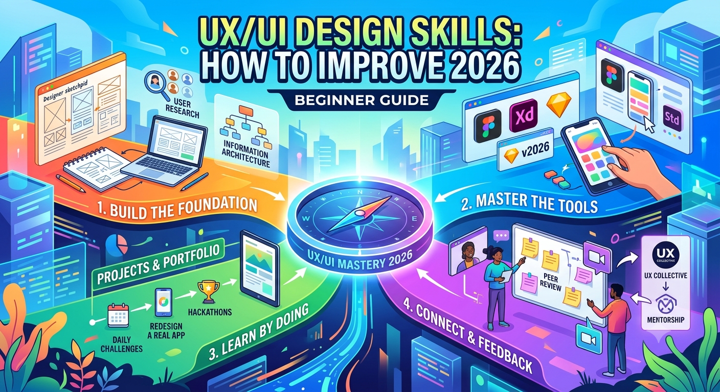 UX/UI design skills roadmap for beginners