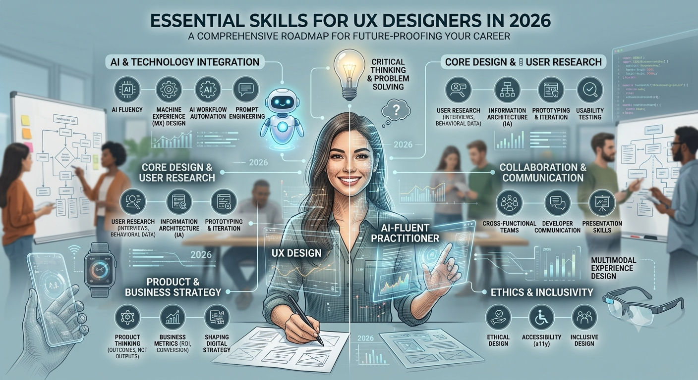 Designer learning UX/UI skills for the future of digital design.