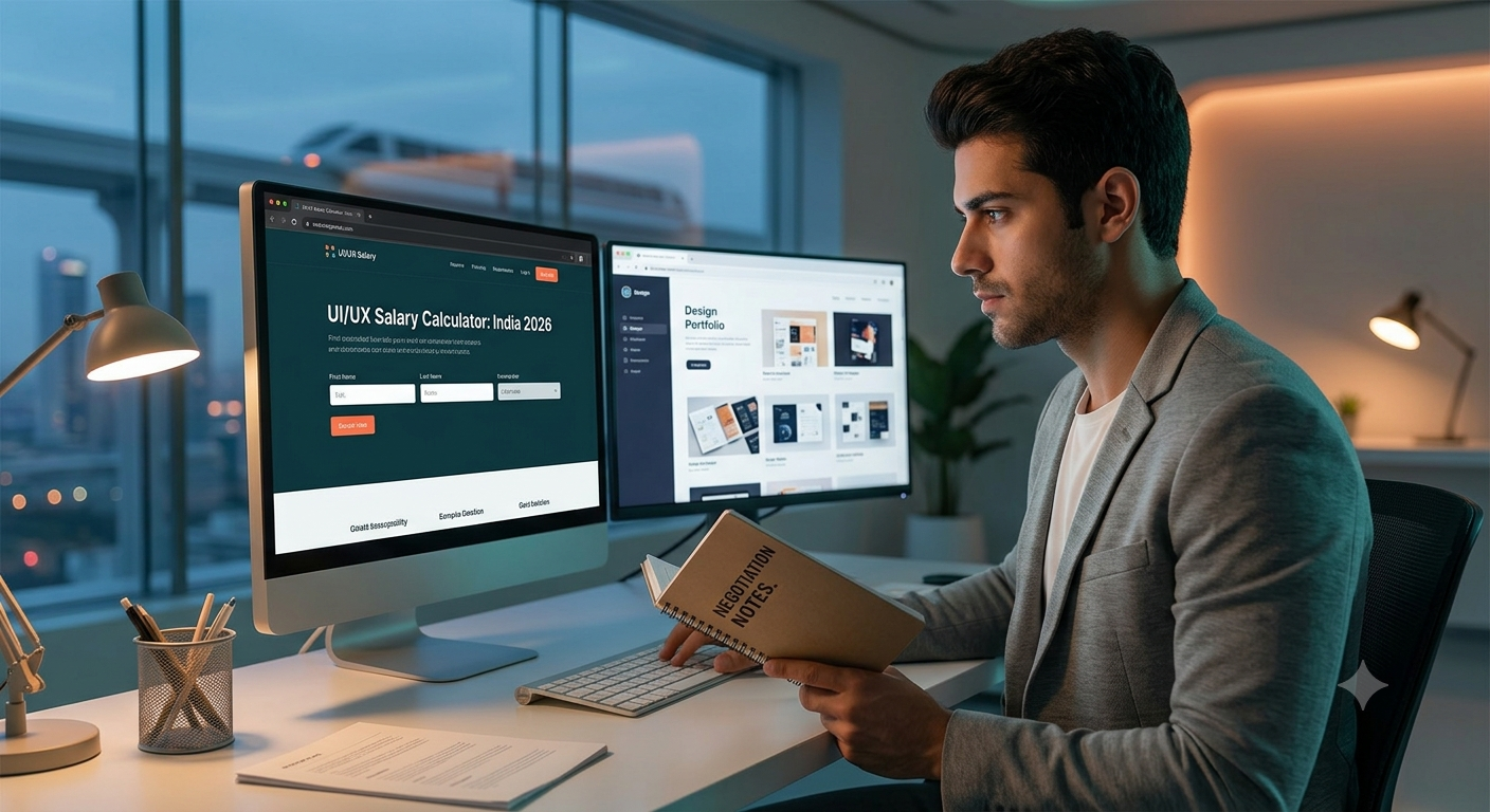 UI UX designer salary in India for freshers