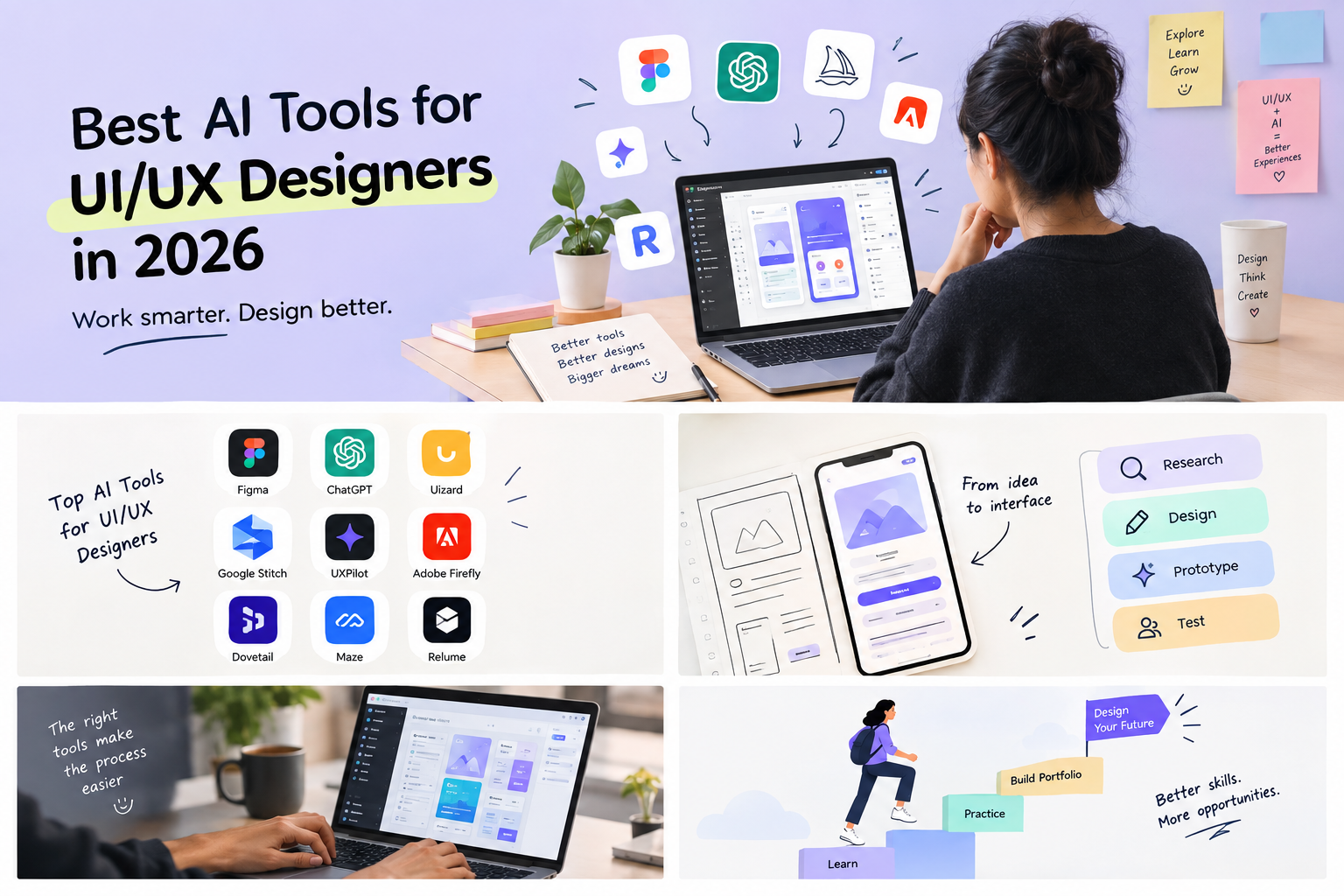 Best AI tools for UX/UI designers in 2026